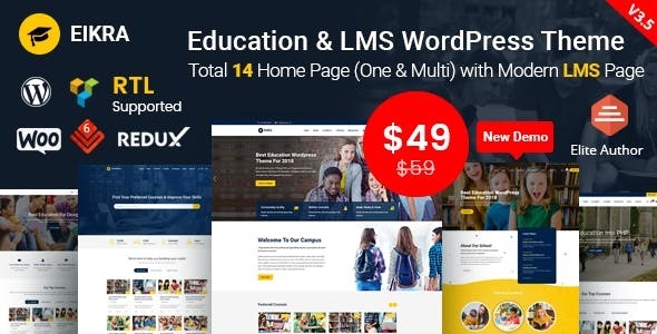 Eikra Education Nulled Education WordPress Theme Free Download