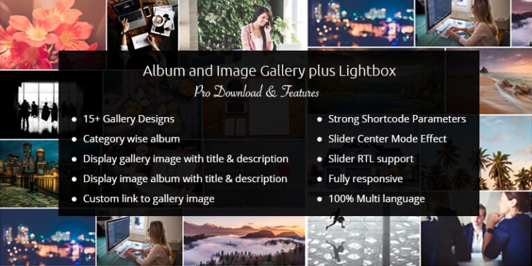 Album and Image Gallery Plus Lightbox Pro Nulled By WPOnlineSupport Free Download