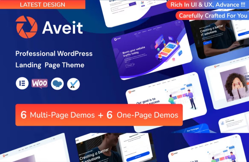 Aveti Nulled Business Landing Page Theme Free Download