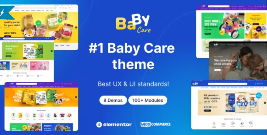 BabyCare Nulled Kids Store WooCommerce WordPress Theme Free Download
