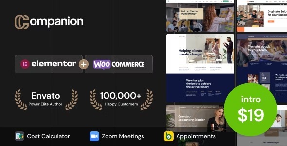 Companion Nulled Corporate Business WordPress Theme Free Download
