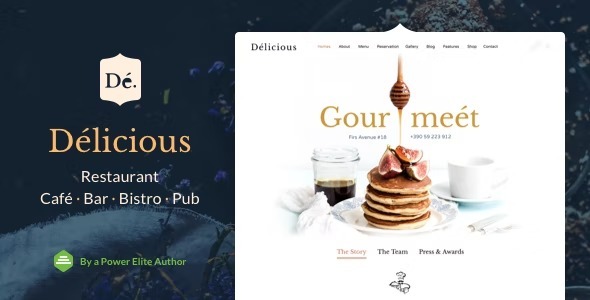 Delicioz Nulled Restaurant WordPress Theme Free Download