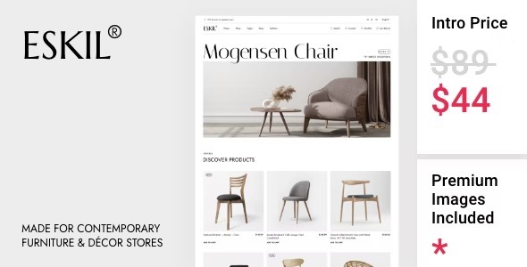 Eskil Nulled Furniture Store Theme Free Download