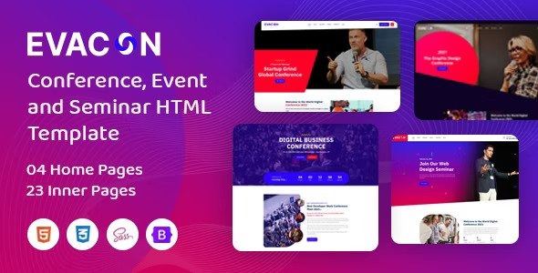 Evacon Nulled Event & Conference WordPress Theme Free Download