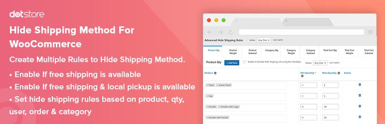 Hide Shipping Method For WooCommerce Pro theDotstore Nulled Free Download