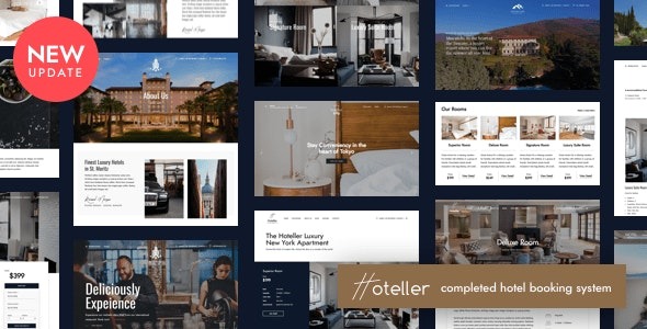Hoteller Nulled Hotel Booking WordPress Free Download
