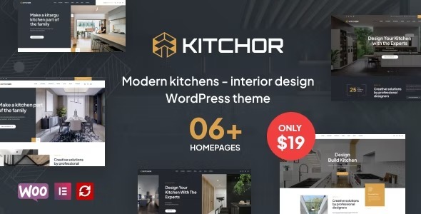 Kitchor Nulled Interior Design WordPress Theme Free Download