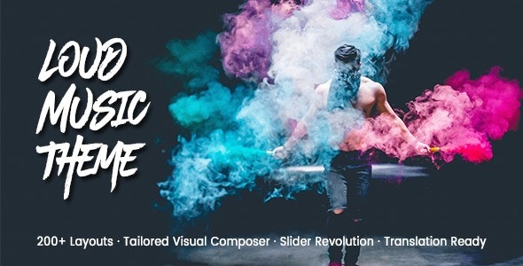 Loud Nulled A Modern WordPress Theme For The Music Industry Free download