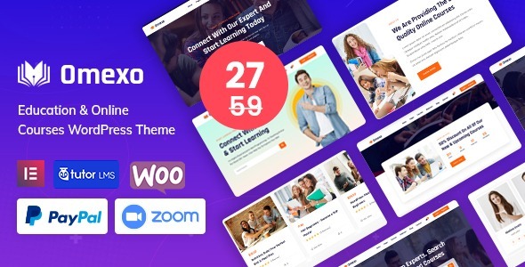 Omexo Nulled Education & Online Courses WordPress Theme Free Download
