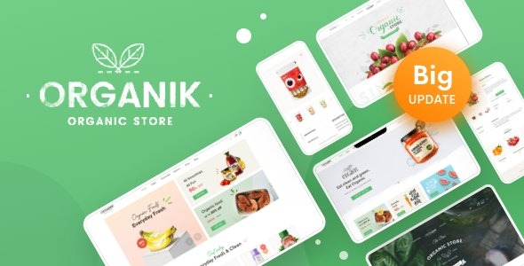 Organik Nulled Organic Food Store WordPress Theme Free Download