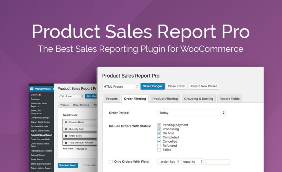 Product Sales Report Pro for WooCommerce Pro Nulled by Aspen Grove Studios Free Download