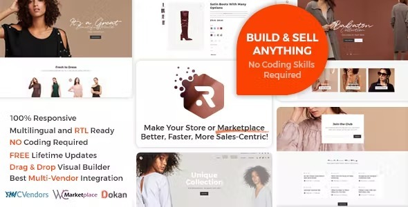 Rigid Nulled WooCommerce Theme for WCFM Multi Vendor Marketplaces and single shops Free Download