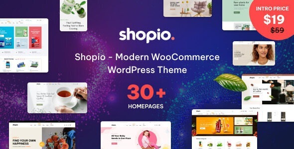 Shopio Nulled Multipurpose WooCommerce WordPress Theme Free Download
