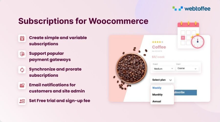 Subscriptions for WooCommerce Nulled WebToffee Free Download