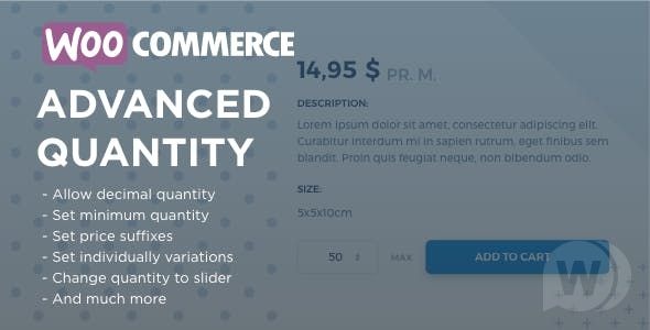 WooCommerce Advanced Quantity Nulled Free Download