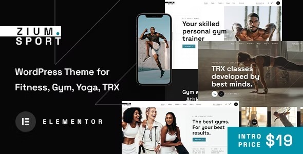 Zium Nulled Sports and Fitness WordPress Theme Free Download