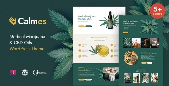 Calmes Nulled Medical Marijuana & Coffeeshop WordPress Theme Free Download