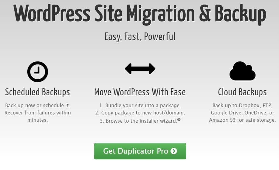 Duplicator Pro Nulled WordPress Site Migration & Backup Free Download