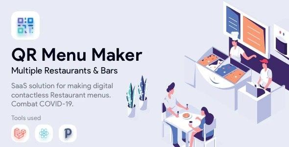 QR Menu Maker Nulled Contactless Restaurant Menus Free Download