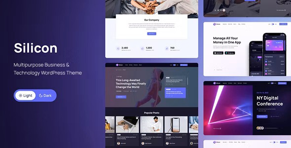 Silicon Nulled Multipurpose Technology WordPress Theme Free Download