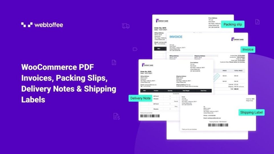 WooCommerce PDF Invoices, Packing Slips, Delivery Notes & Shipping Labels Pro Nulled Webtoffee Free Download