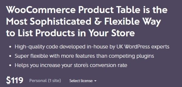 WooCommerce Product Table Nulled Barn2 Media Free Download