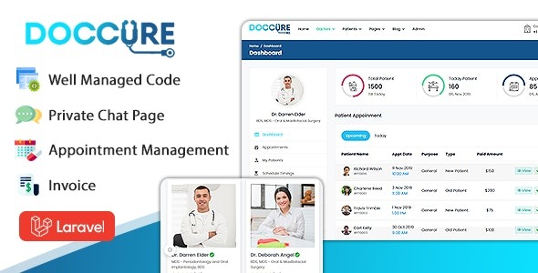 Doccure Nulled Doctor Appointment Booking System Template HTML Template Practo Clone Free Download