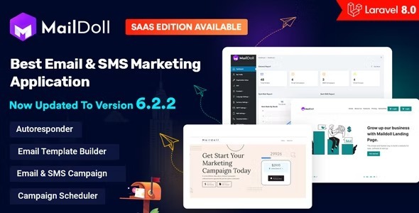 Maildoll Nulled Email Marketing & SMS Marketing SaaS Application Free Download