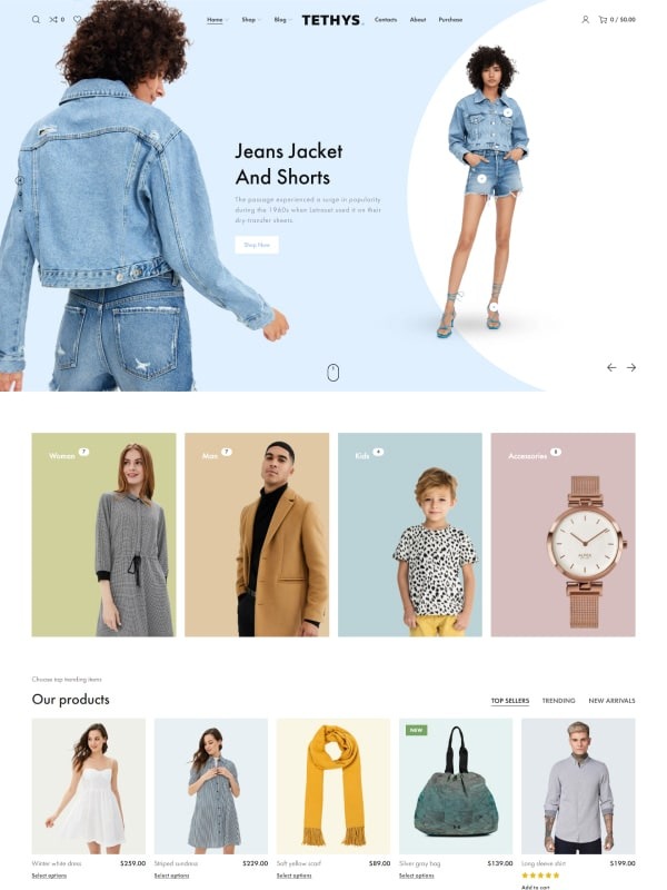 Tethys Nulled Fashion and Minimalism Theme Free Download