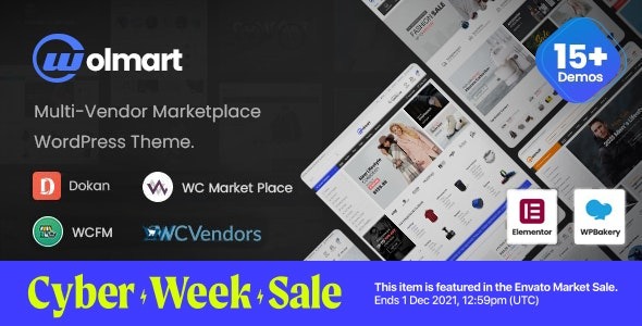 Wolmart Nulled Multi-Vendor Marketplace WooCommerce Theme Free Download