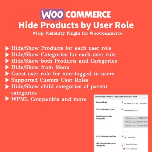 WooCommerce Hide Products by User Roles Nulled Free Download