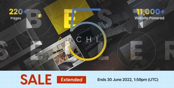 Archi Nulled Interior Design and Multipurpose Website Template Free Download