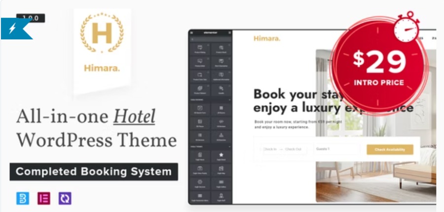 Himara Nulled Hotel Booking Theme Free Download