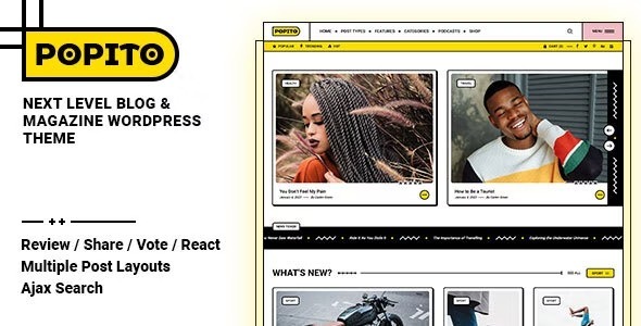 Popito Nulled Blog & Magazine WordPress Theme Free Download