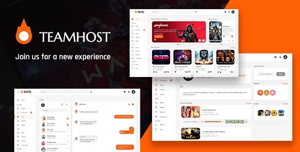 TeamHost Nulled Gaming Community Theme Free Download