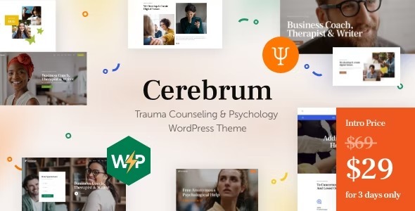 Cerebrum Nulled Trauma Counseling & Psychology WordPress Theme Free Download