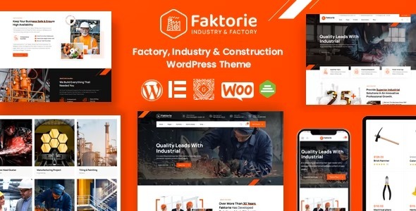 Faktorie Nulled Industry & Factory WordPress Theme Free Download