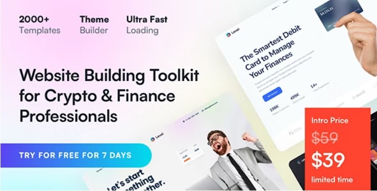 Level Nulled Financial Technology & Crypto WordPress Theme Free Download