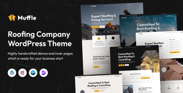 Muffle Nulled Roofing Company WordPress Theme Free Download