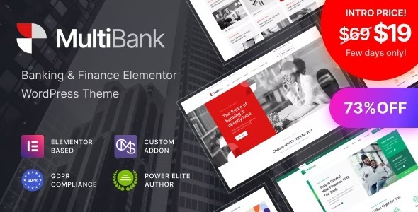 Multibank Nulled Business and Finance WordPress Theme Free Download