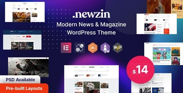 Newzin Nulled WordPress Newspaper & Magazine Theme Free Download