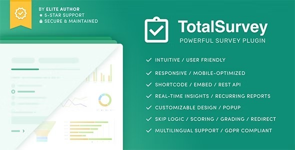 Total Survey Nulled Responsive WordPress Survey Plugin Free Download