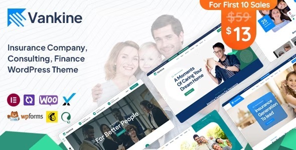 Vankine Nulled Insurance & Consulting Business WordPress Theme Free Download
