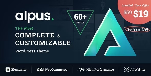 Alpus Pro Nulled Creative & WooCommerce WordPress Theme Free Download