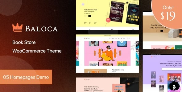 Baloca Nulled Book Store WooCommerce Theme Free Download