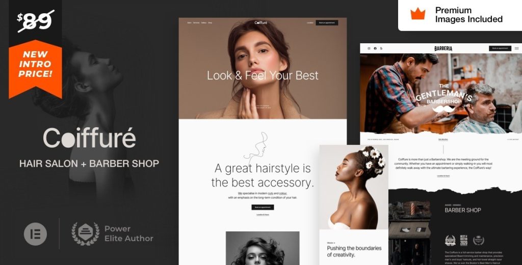 Coiffure Nulled Hair Salon & Barber WordPress Theme Free Download