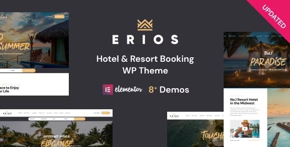 Erios Nulled Resort & Hotel WordPress Theme Free Download