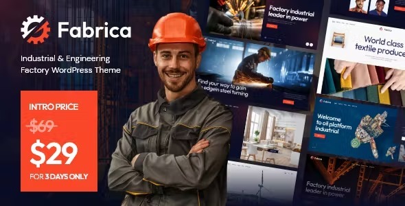 Fabrica Nulled Industrial & Engineering Factory WordPress Theme Free Download