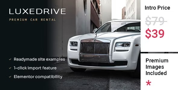 LuxeDrive Nulled Limousine and Car Rental Theme Free Download