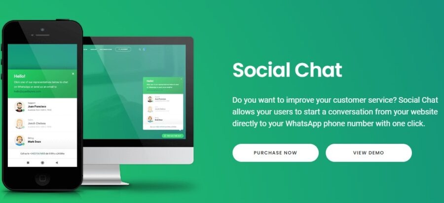 Click To Chat App Premium Nulled Social Chat by QuadLayers Free Download